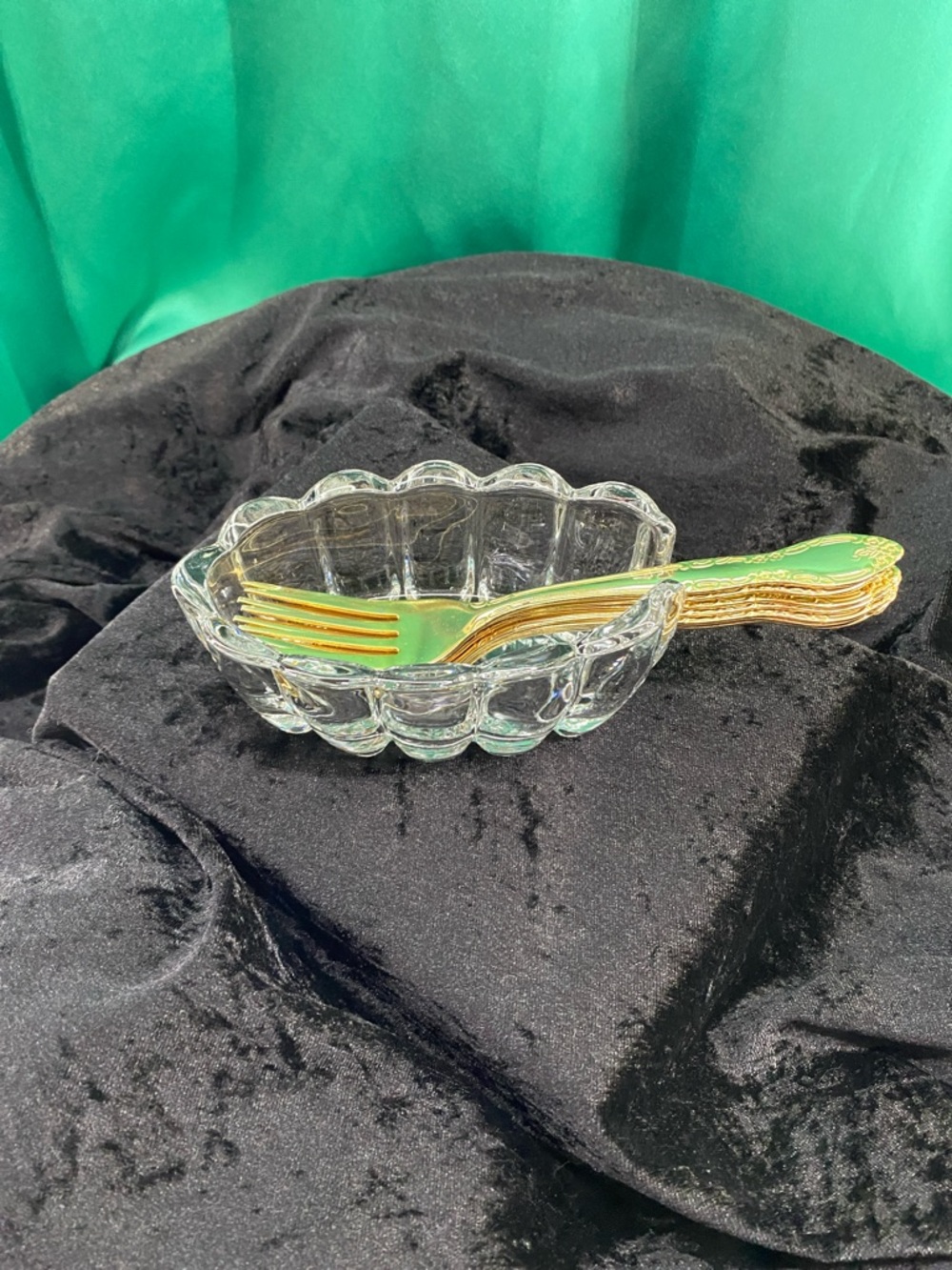 PRINCESS HOUSE Crystal Fork/Spoon (for display only) Holders for Buffet Tables